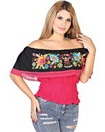 Blusa Resorte Artesanal Animada 602452 Fuchsia