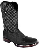 Bota Rodeo Piel Cuello De Toro  JB 540 Negro
