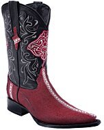 Botas Vaqueras Mantarraya Hembra PC WD 11-067 Color Vino