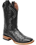 Botas Rodeo Avestruz Imitación Color Negro WD 11-302
