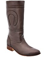 Botas Escaramuza Charra Piel Napa Color Café WD 11-458