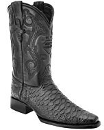 Botas Vaqueras Grabado Oso Hormiguero Color Negro WD 11-168