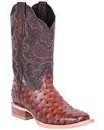 Botas Rodeo El General Imitación Avestruz Color Cognac