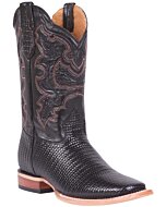 Botas Rodeo Tejido Grabado El General 41790 Color Negro