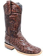 Botas Rodeo Avestruz Imitación Color Café WD 11-301