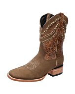 Botas Rodeo White Diamonds Boots 10-319 Orix Nobuck