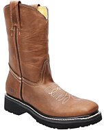 Botas De Trabajo Punta Cuadrada Horma Rodeo Color Arena WD 11-432