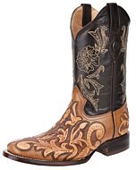Botas Rodeo Cinceladas Americana Color Miel WD 11-268