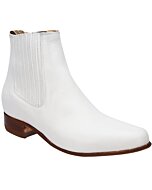 Botines Charros Blancos Piel Napa Tradicional WD 11-729