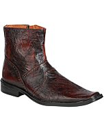 Botines De Vestir Color Shedrón Para Hombre Lamasini 7856