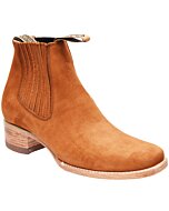 Botín Rodeo Piel Nobuck, Suela Cuero Color Tabaco WD11-738