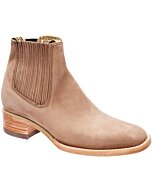 Botín Rodeo Nobuck Color Nogal Suela Cuero Natural WD 11-740