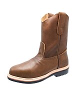 Bota Roper De Trabajo Piel Flother Color Café WD 11-421