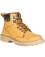 Botines Suela Track De Trabajo Piel Nobuck Color Mantequilla 43393
