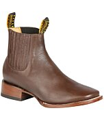Botines Rodeo Horma Bulldog Lemans Sin Costuras Color Café