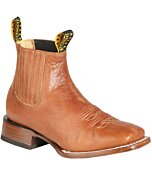 Botines Rodeo Horma Australiana Color Ocre Suela De Cuero