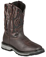 Bota Rodeo Malibu De Trabajo Piel Crazy Color Chocolate 51275