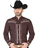 Camisa Café Charra El Señor De Los Cielos 42876