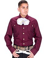 Camisa Charra Elegante Color Vino WD 11-867