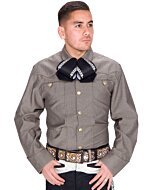 Camisa Charra Elegante Gris WD 11-870