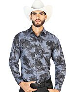 Camisa Fina El Señor De Los Cielos 43775 Negra