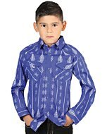 Camisa Color Vaquera Para Niño El General 44440 Azul