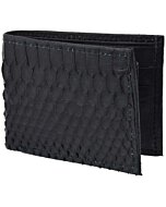 Cartera Python Genuino WD 10-1683 Negra