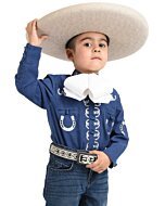 Camisa Charra Para Niño White Diamonds Boots 10-967 Azul