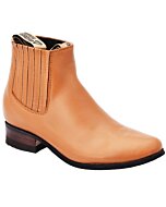 Botines Charros Para Niño Piel Napa Color Tabaco WD 11-759