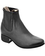 Botines Charros Negros Para Niño Piel Napa WD 11-761