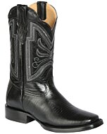 Botas Rodeo Grabado Lizard Color Negro El General 44666
