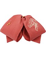Moño Charro Salmón Bordado De Herradura Y Caballo WD 11-954