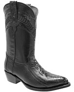 Botas Vaqueras Pata De Avestruz Negro WD 11-212