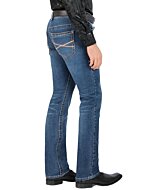 Pantalones Color Azul Medio Corte Recto Para Hombre Lam 1593