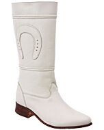 Botas Escaramuza De Mujer Piel Napa Color Hueso WD 11-459