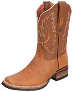 Bota Rodeo De Piel Verthali 030 Color Tan