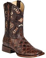 Botas Rodeo Imitación Monster Fish Del Amazonas 51246 Color Café