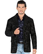 Saco Fino Brilloso Negro Lamasini 35205