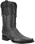 Botas Vaqueras De Tiburón Negras Horma Europea WD 11-152