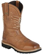 Bota Waterproof Para Trabajo Lth Buff Aero American Flag Color Tan