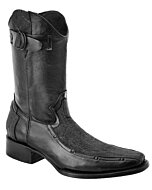 Botas Casuales Clón Elefante (Imitación) White Diamonds Boots 10-021 Color Negro