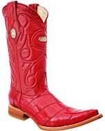 Botas Vaqueras Anguila WD Boots 077 Color Rojo