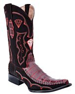Botas Vaqueras Coco Belly Clón Tejida Rojas WD 11-098