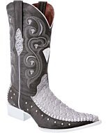 Botas Vaqueras Oso Hormiguero Clón White Diamonds Boots 10-137 Gris