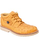 Exotic Shoes For Men Caiman-Ostrich Butter Leather WD 11-397
