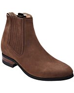 Botines Charros Piel Nubuck Color Café Suela Hule WD 11-703