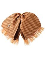Moño Charro Fino Color Naranja Cuadros WD 11-965
