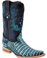 Botas Vaqueras Coco Belly Glaseada WD Boots 097 Turquesa