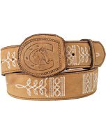 Cinto Rodeo Liso Herradura-Caballo WD 11-1577 Miel