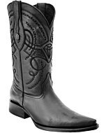 Botas Vaqueras Imitación Venado Color Negro 3X WD 11-137